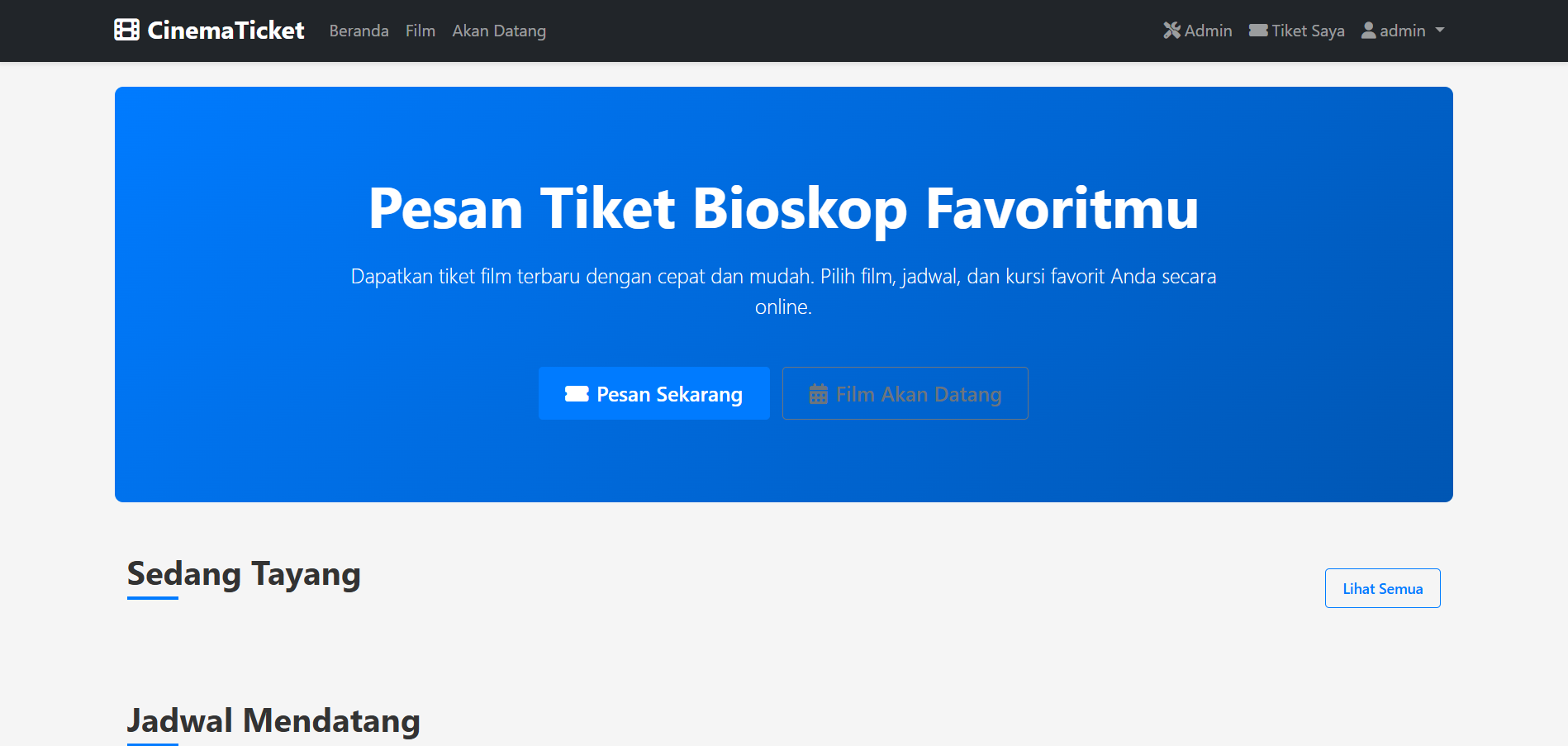 CinemaTicket - Online Movie Ticket Booking